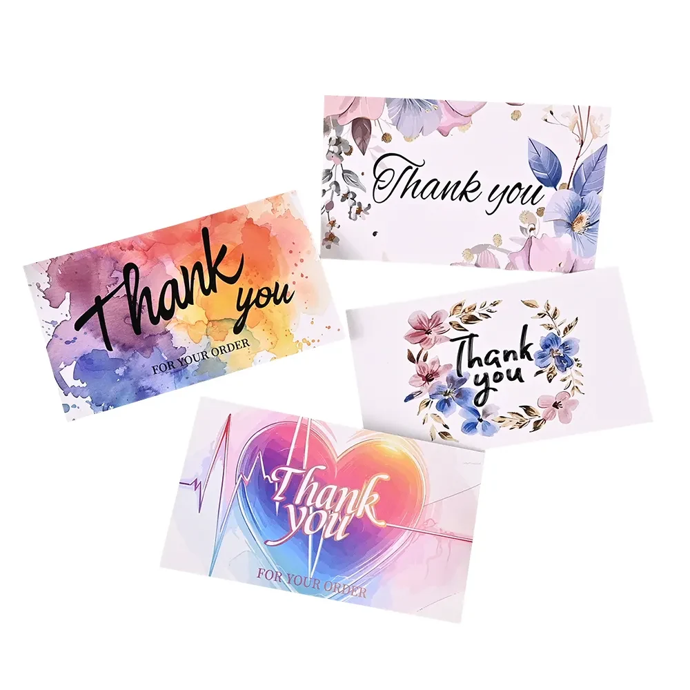 Colorful Paper Thank You Cards